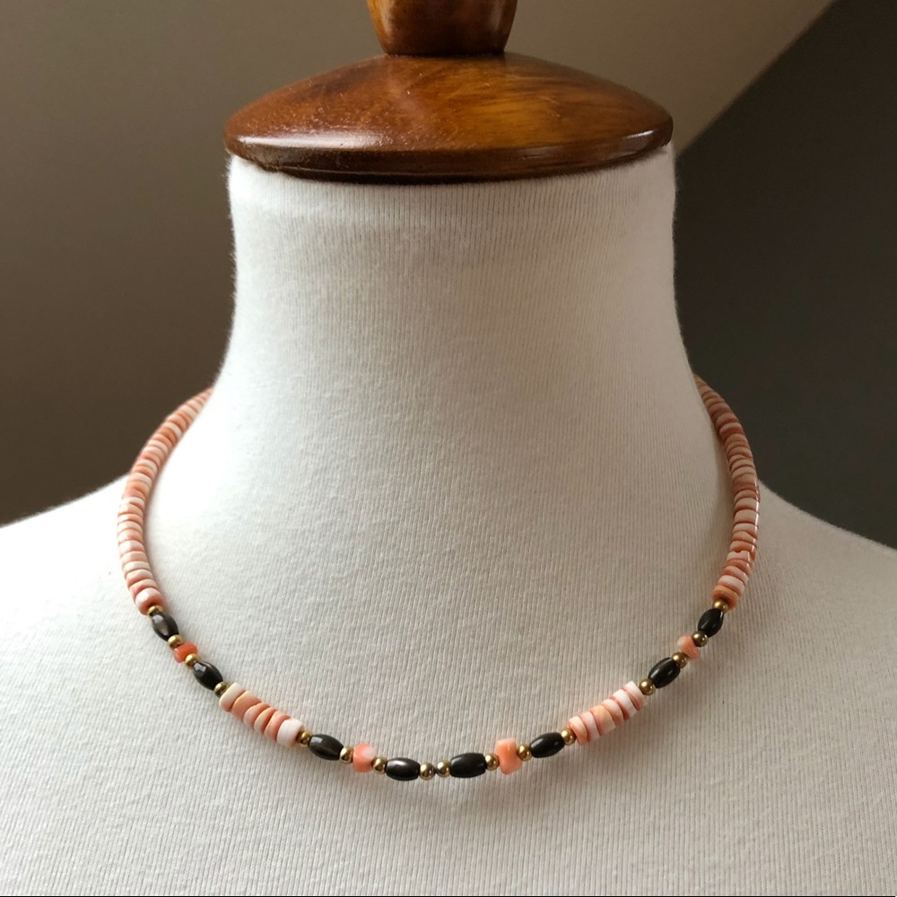 70’s Tribal Angelskin Coral Choker - Picture 2 of 7